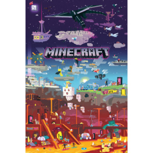 Plakat, Obraz Minecraft - World Beyond, (61 x 91,5 cm)