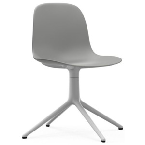 NORMANN COPENHAGEN krzesło obrotowe FORM swivel 4L białe aluminium