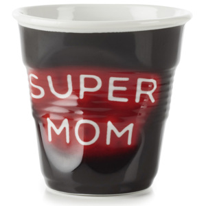 REVOL Kubeczek do cappuccino 180 ml Neon "Super Mom" Froissés
