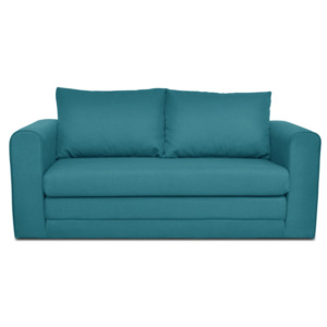 Turkusowa 3-osobowa sofa rozkładana Cosmopolitan design Honolulu