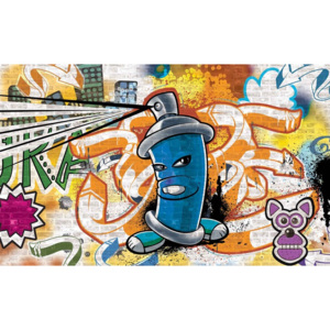 Graffiti street art Fototapeta, Tapeta, (368 x 254 cm)