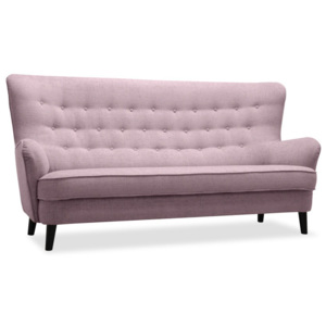 Różowa sofa 3-osobowa Vivonita Fifties