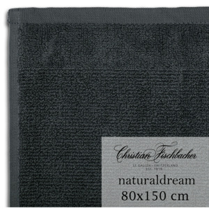 Christian Fischbacher Ręcznik kąpielowy 80 x 150 cm cynowy NaturalDream, Fischbacher