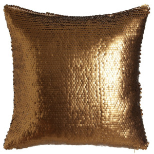 Poduszka w złotej barwie Denzzi Normandie, 45x45 cm