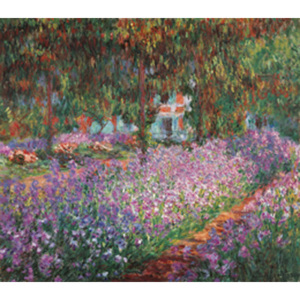 Reprodukcja The Artist's Garden at Giverny 1900, Claude Monet, (80 x 60 cm)