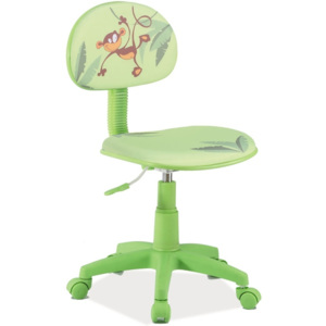 Zielone krzesło obrotowe Hop 4