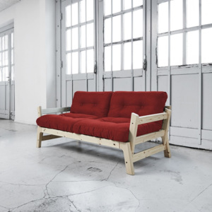 Sofa rozkładana Karup Step Natural/Passion Red