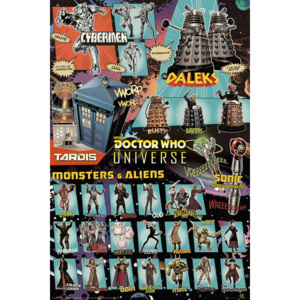 Plakat, Obraz Doctor Who - Characters, (61 x 91,5 cm)