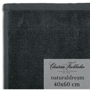 Christian Fischbacher Ręcznik dla gości duży 40 x 60 cm cynowy NaturalDream, Fischbacher
