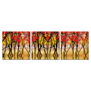 Posters Red leaves Obraz, (150 x 50 cm)