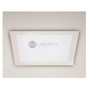Plafon LAMPA sufitowa SQUARE H0053 Maxlight podtynkowa OPRAWA łazienkowa minimalistyczny PANEL LED 15W biały