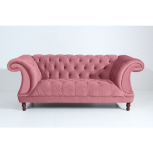 Różowa sofa 2-osobowa Max Winzer Ivette