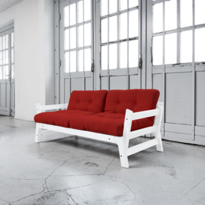 Sofa rozkładana Karup Step White/Red
