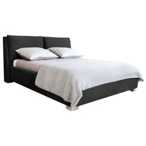 Czarne łóżko 2-osobowe Mazzini Beds Vicky, 140x200 cm