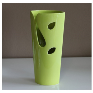 Autronic Wazon z ceramiki zielony, 27 cm