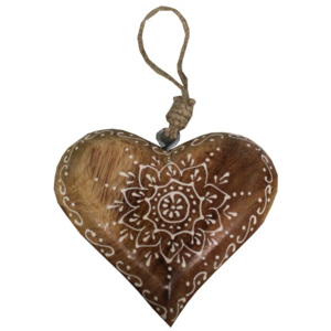 Drewniane serce dekoracyjne Antic Line