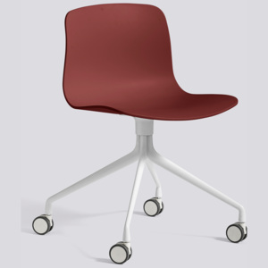 HAY krzesło ABOUT - AAC14, ceglasty/białe aluminium