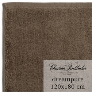 Christian Fischbacher Ręcznik kąpielowy duży 120 x 180 cm brązowy Dreampure, Fischbacher