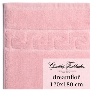 Christian Fischbacher Ręcznik kąpielowy duży 120 x 180 cm jasnoróżowy Dreamflor®, Fischbacher