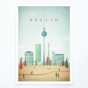 Plakat Travelposter Berlin, A3