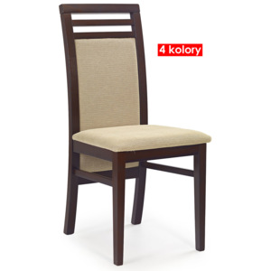 Krzesło drewniane Clark - ciemny orzech