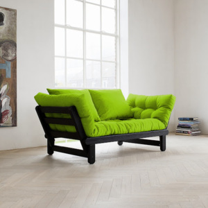 Sofa rozkładana Karup Beat Black/Lime