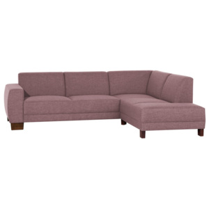 Różowa sofa narożna prawostronna Max Winzer Blackpool