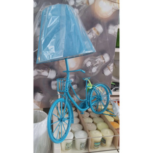 Lampka dekoracyjna rower turkusowa GLENLampka dekoracyjna rower turkusowa GLEN