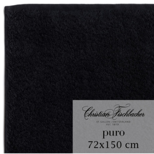 Christian Fischbacher Ręcznik kąpielowy 72 x 150 cm czarny Puro, Fischbacher