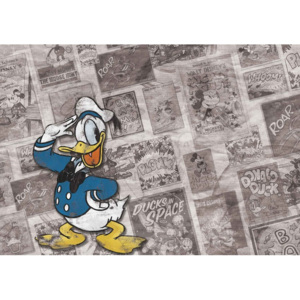 Disney Kaczor Donald Retro gazeta Fototapeta, Tapeta, (312 x 219 cm)