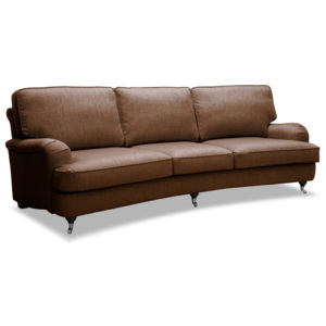 Brązowa sofa 3-osobowa Vivonita William