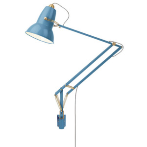 ANGLEPOISE lampa boczna ORIGINAL 1227 GIANT BRASS, zgaszony błękit