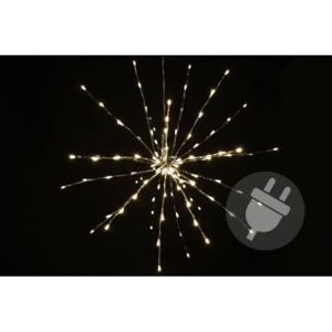 Świąteczne oświetlenie – deszcz meteorytów – ciepły biały, 64 LED
