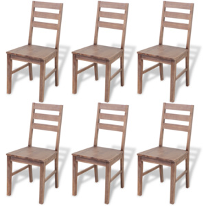 Krzesła do jadalni z drewna akacjowego, 6 szt., 42x49x90 cm