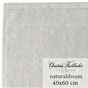 Christian Fischbacher Ręcznik dla gości duży 40 x 60 cm srebrny NaturalDream, Fischbacher