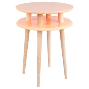 Pomarańczowy stolik Ragaba UFO, Ø 45 cm
