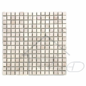 Mozaika kamienna marmurowa Divero kremowa 30x30 cm