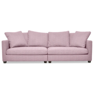 Różowa sofa 3-osobowa Vivonita Hugo