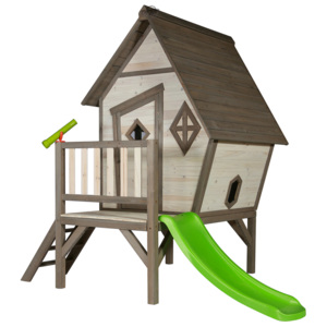 SUNNY Dziecięcy domek - w lesie XL ze zjeżdżalnią
