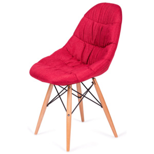 Krzesło RUGO czerwone tkaninaKrzesło RUGO czerwone tkanina