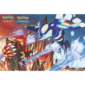 Plakat, Obraz Pokemon - Groudon and Kyogre, (91,5 x 61 cm)