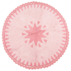 Różowy dywan dziecięcy Nattiot Warren, Ø110 cm