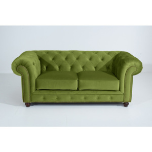 Zielona sofa dwuosobowa Max Winzer Orleans Velvet
