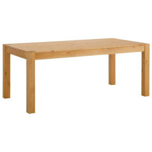Brązowy stół do jadalni z litego drewna sosnowego Støraa Monique, 75x200 cm