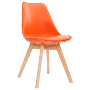 Krzesło NORDIC pomarańczowe z poduszką