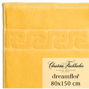 Christian Fischbacher Ręcznik kąpielowy 80 x 150 cm żółty Dreamflor®, Fischbacher