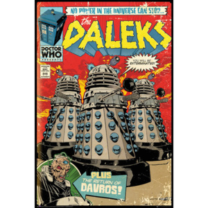 Plakat, Obraz Doctor Who - Red Dalek Comic, (61 x 91,5 cm)