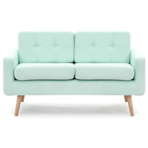 Pastelowo-zielona sofa 2-osobowa Vivonita Ina