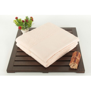 Zestaw 2 pudrowych ręczników Patricia Powder, 50x90 cm