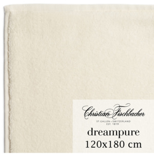 Christian Fischbacher Ręcznik kąpielowy duży 120 x 180 cm kremowy Dreampure, Fischbacher